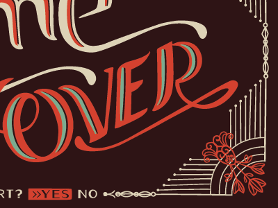Game Over // WIP art show game over lettering mandate