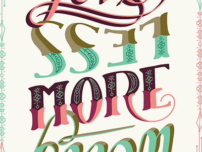 Love More // Help Ink Poster // Courtney Blair help ink lettering love more typography worry less