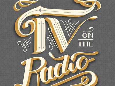 Tv on the Radio // Courtney Blair gig poster lettering poster tv on the radio tvotr typography