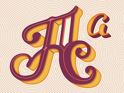 Letter A // Courtney Blair alpha alphabet hand lettering lettering personal project type