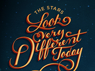 Stars Look Very Different Today // Bowie // Courtney Blair david bowie hand drawn type lettering lyrics rip type typography