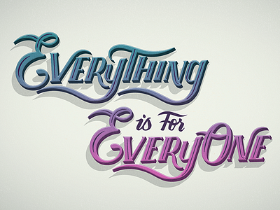 Everything is for Everyone // Tedx Slide // Courtney Blair gender hand drawn type hand lettering lecture lettering tedx type typography