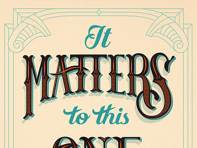 It Matters to this One // Courtney Blair