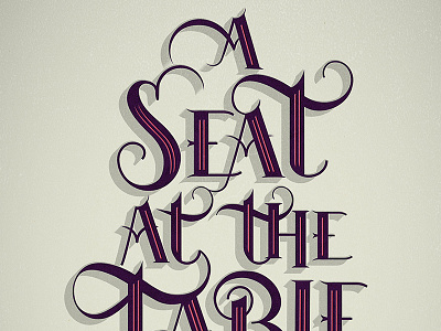 Seat At The Table // Solange // Courtney Blair albums of 2016 art best of 2016 hand drawn type lettering music type typography