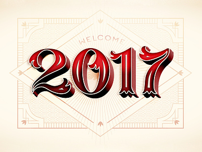Welcome 2017 // Courtney Blair 2017 hand drawn type hand lettering happy new year lettering new year type typography