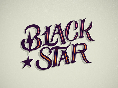 Blackstar // David Bowie // Courtney Blair albums of 2016 art best of 2016 blackstar david bowie hand drawn type lettering music type typography