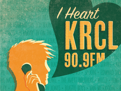 I Heart KRCL 90.9FM - Second option ad illustration