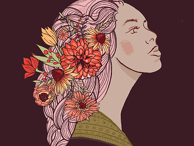 International Women's Day // Courtney Blair floral illustration international womens day women