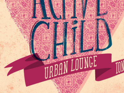Active Child active child gig poster hand lettering music pattern slc texture urban lounge