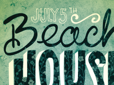 Beach House Gig Poster
