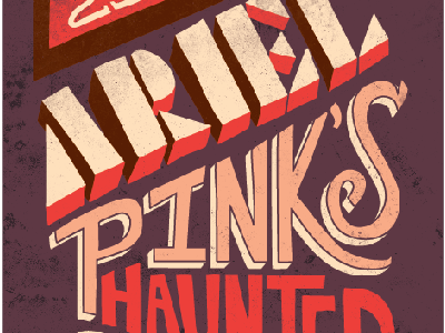 Ariel Pink's Haunted Graffiti Gig Poster ariel pink gig poster hand drawn lettering music texture typography