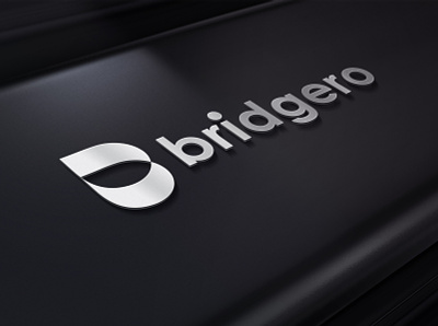Bridgero business data analytics data visualization letters logo minimalist vector