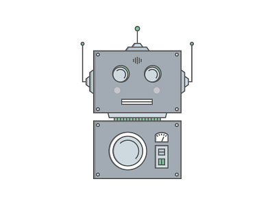 Robot character illustration robot