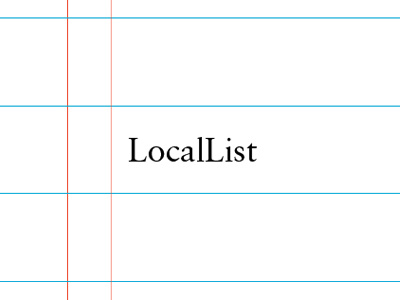 Locallist app lists local product design ui ux