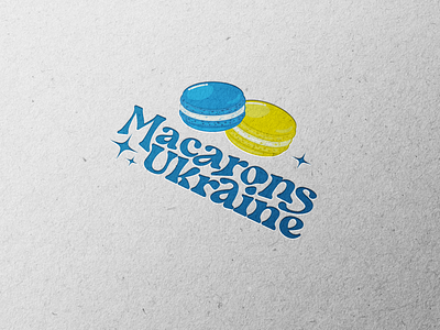 MacaronsUkraine branding confectionery graphic design logo ukraine