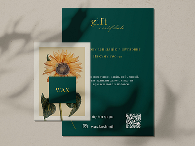 WAX Beauty Studio branding design graphic design logo