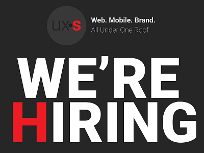 ux-studios.com is hiring