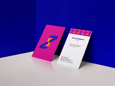 Zazzy Streaks - Visiting Card design mockup