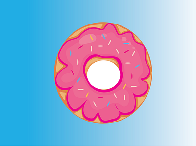 Donut design icon illustration logo ui