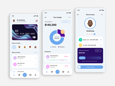 Finance App Design app branding crypto design illustration logo mobile design ui ux vector