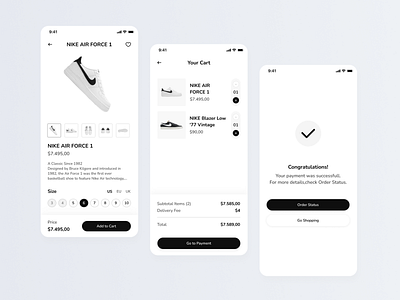 Store App Design app design mobile design ui ux