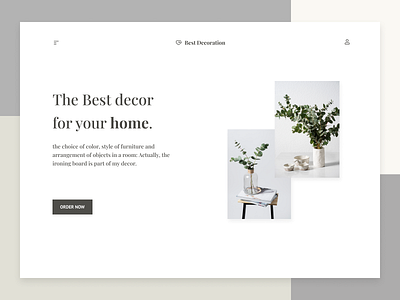 Decoration Web Design design figma ui ux web