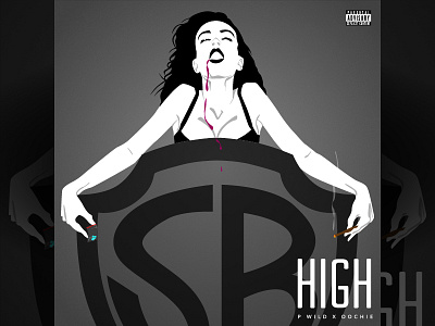 Cover Art . "High" by P Wild featuring Oochie cover cover art fvce fvce creative morgan hatton morganhatton
