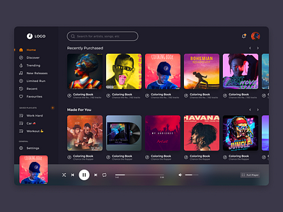 Music App - Light and Dark Mode. app clean dark design music app ui user experience user interface userinterface ux