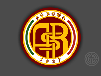 Redesign logo AS ROMA ( II ) branding design design logo football design logo soccer graphic design logo rebranding logo