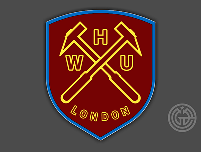 Redesign logo WEST HAM UNITED ( I ) branding design design logo football design logo soccer graphic design logo rebranding logo