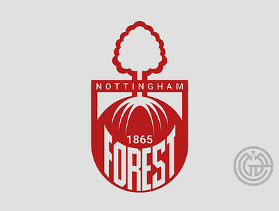 Redesign logo NOTTINGHAM FOREST ( I ) branding design design logo football design logo soccer graphic design logo rebranding logo