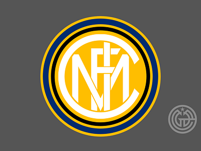 Redesign logo INTENAZIONALE MILANO / INTER MILAN ( II ) branding design design logo football design logo soccer graphic design logo rebranding logo