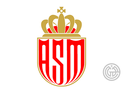 Redesign logo AS MONACO branding design design logo football design logo soccer graphic design logo rebranding logo