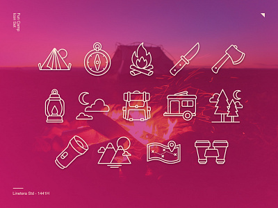 Fun Camp Icon Set