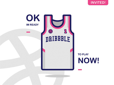 I am ready to play, now! basketball debuts first shot jersey pink vector