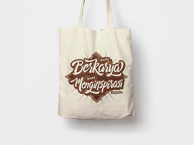 INSPIRASI.CO - Canvas Totebag brushpen calligraphy handlettering lettering vector