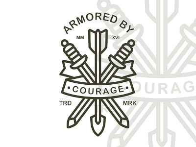 Armored By Courage - T-shirt Design by Gha Arizal on Dribbble