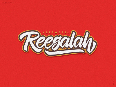Reesalah Artwear Logotype brushpen calligraphy handlettering lettering logo logotype vector