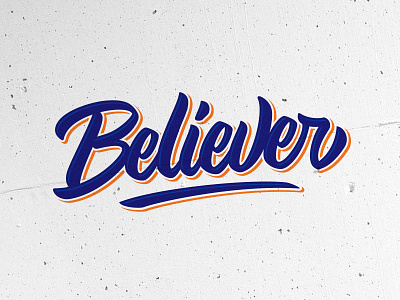 Believer brushpen calligraphy hand lettering lettering logotype typography