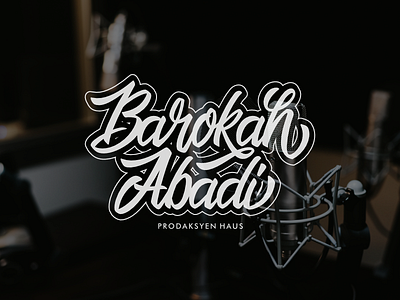 Barokah Abadi brushpen calligraphy lettering logotype typography