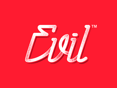 Evil - Monoserif brushpen calligraphy hand lettering lettering logotype monoline single stroke typography