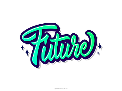 Future - Vectorized Hand Lettering brushpen calligraphy hand lettering lettering logotype typography