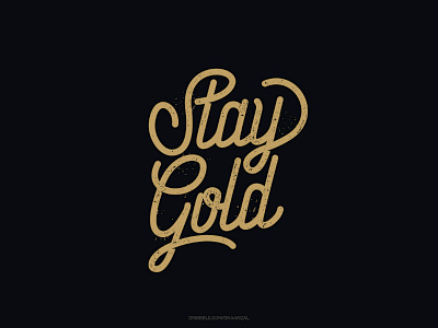 Stay Gold for sale lettering tshirt design typography