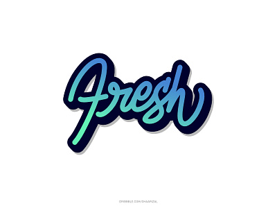 Fresh - Monoline Lettering