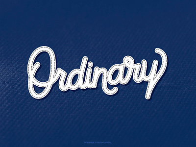 Ordinary - Monoline Lettering for sale lettering monoline tshirt design typography