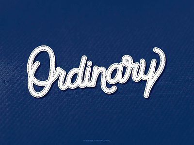 Ordinary - Monoline Lettering