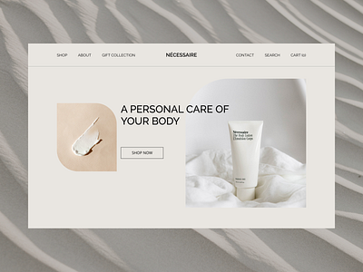Web Design for Cosmetics Store branding cosmetics design ui ux