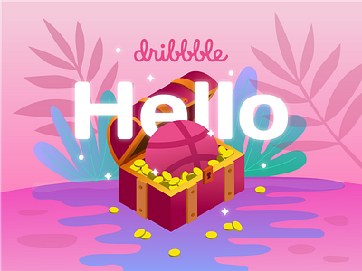 Hello Dribbble! debut dribbble hellodribbble illustration isometric