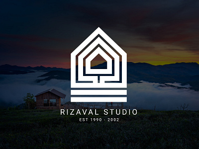 Rizaval Studio - Logo Design Minimalist