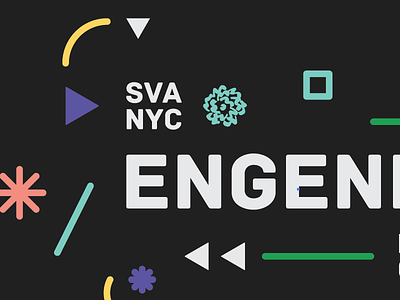Engender Logo on Black 2015 design week nyc pod sva